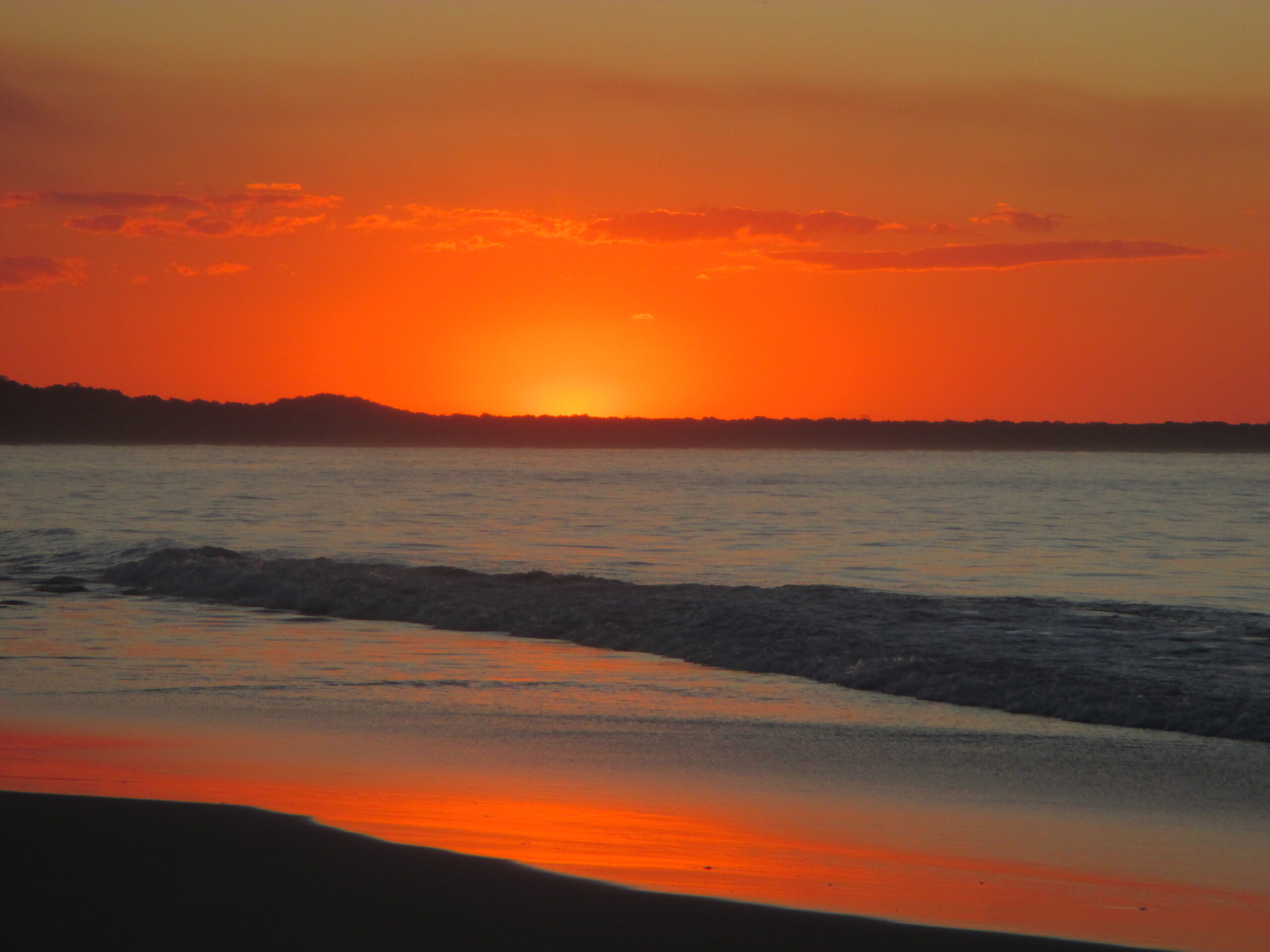 Sunset over Stradbroke Island