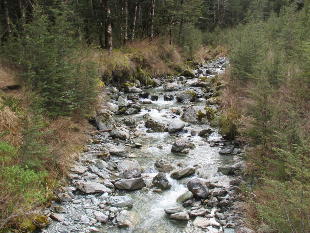 The river that follows the trail