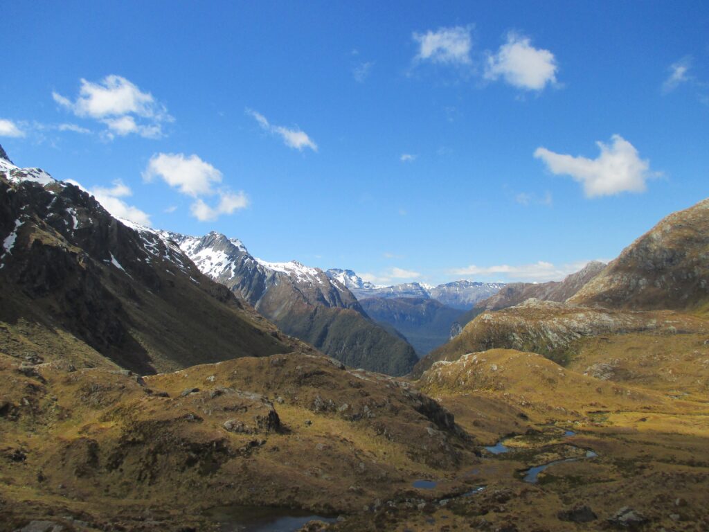 The reverse view halfway to Lake Harris