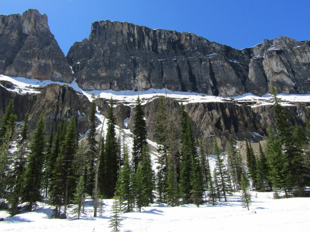 A valley within the mountains