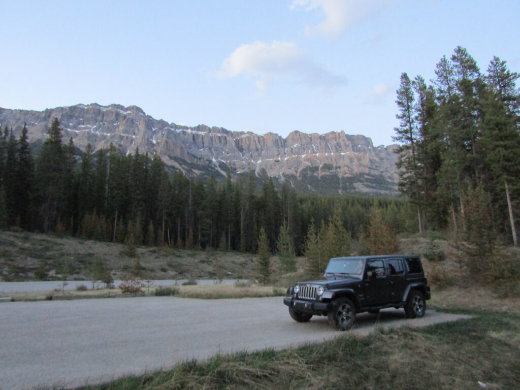 Sleeping under the mountains