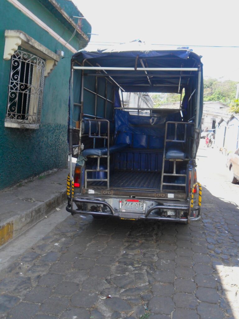 Common transport for backpackers - a converted pickup