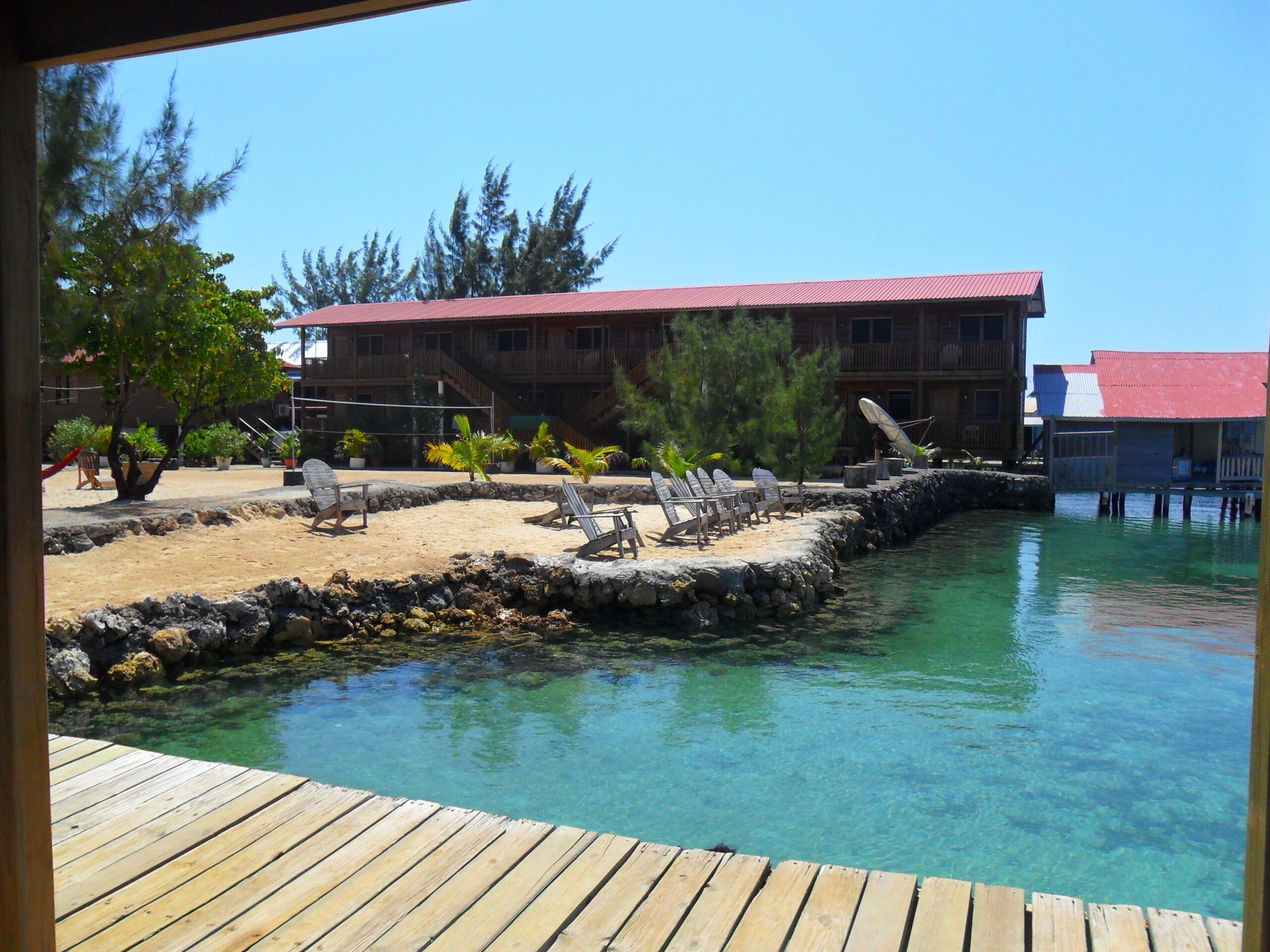 The hostel, relaxing with a view