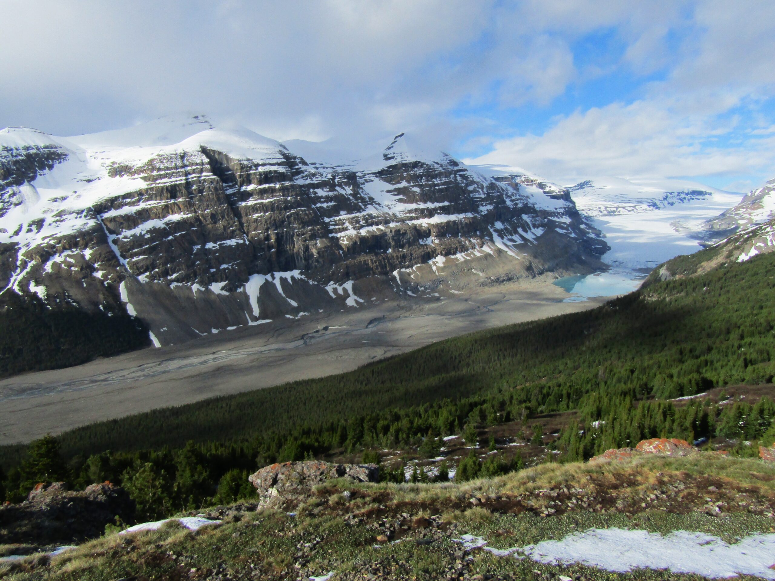 The glacier at Parker's ridge