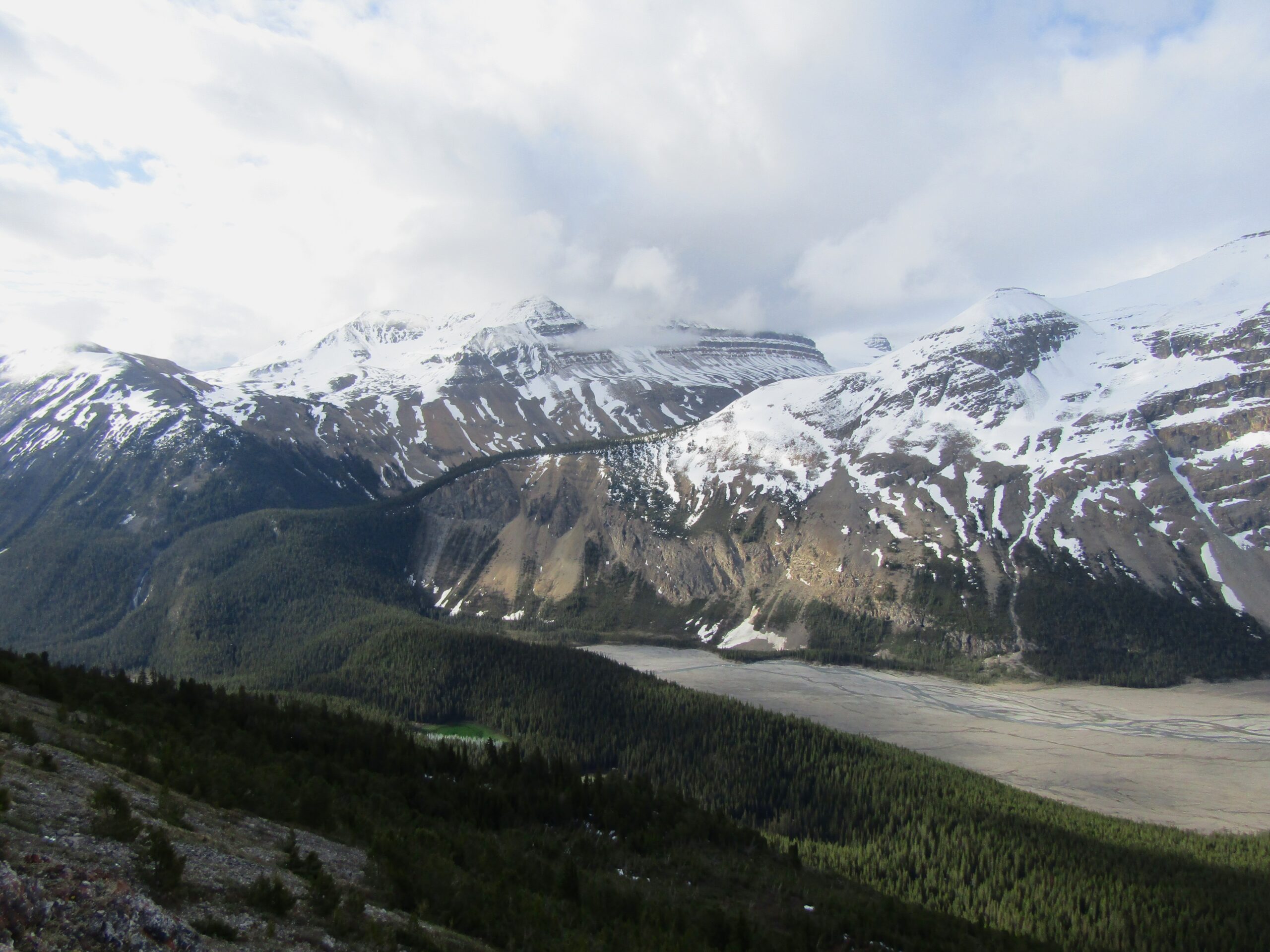 The mountains over the valley