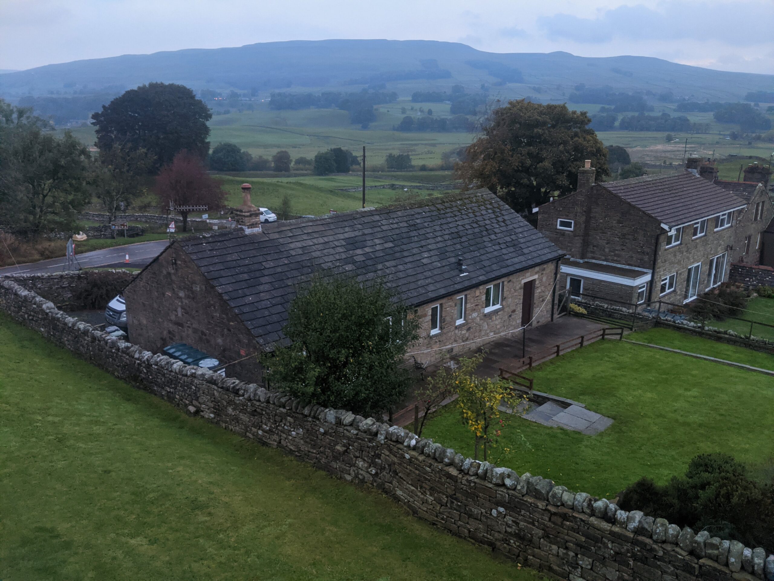 View of the Dales from the hostel