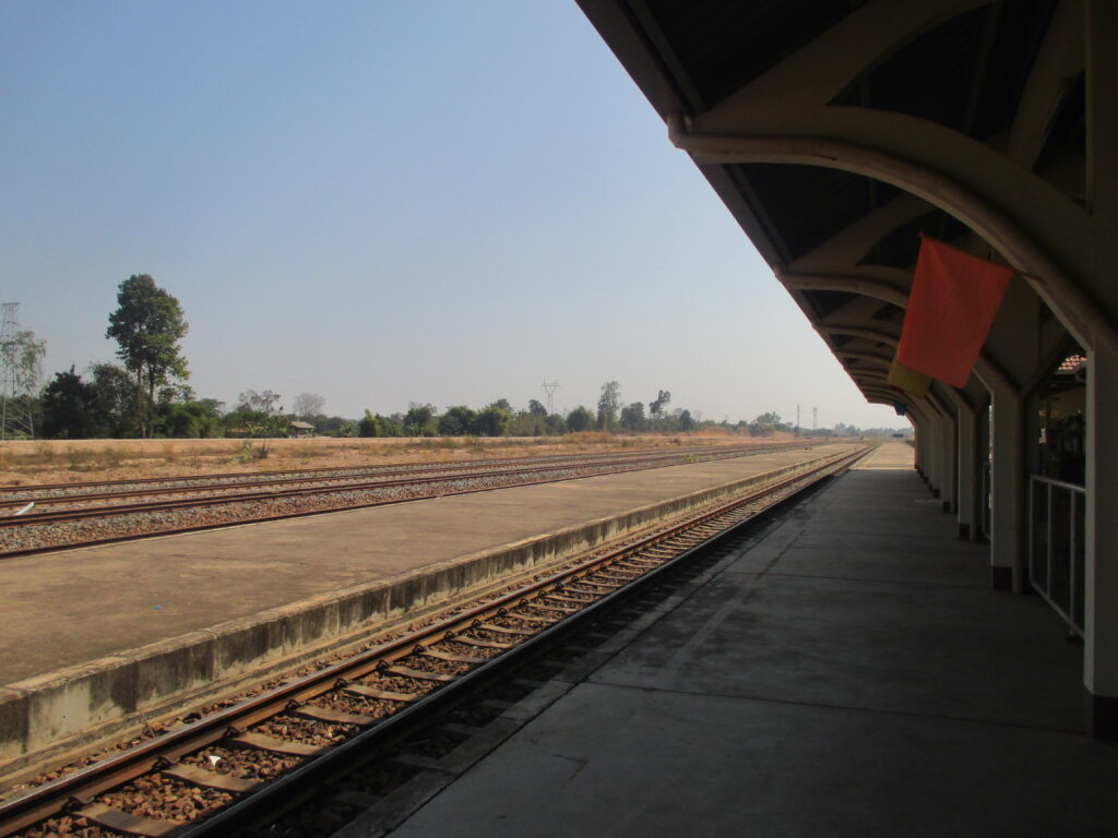 At the train station - the calm before the storm