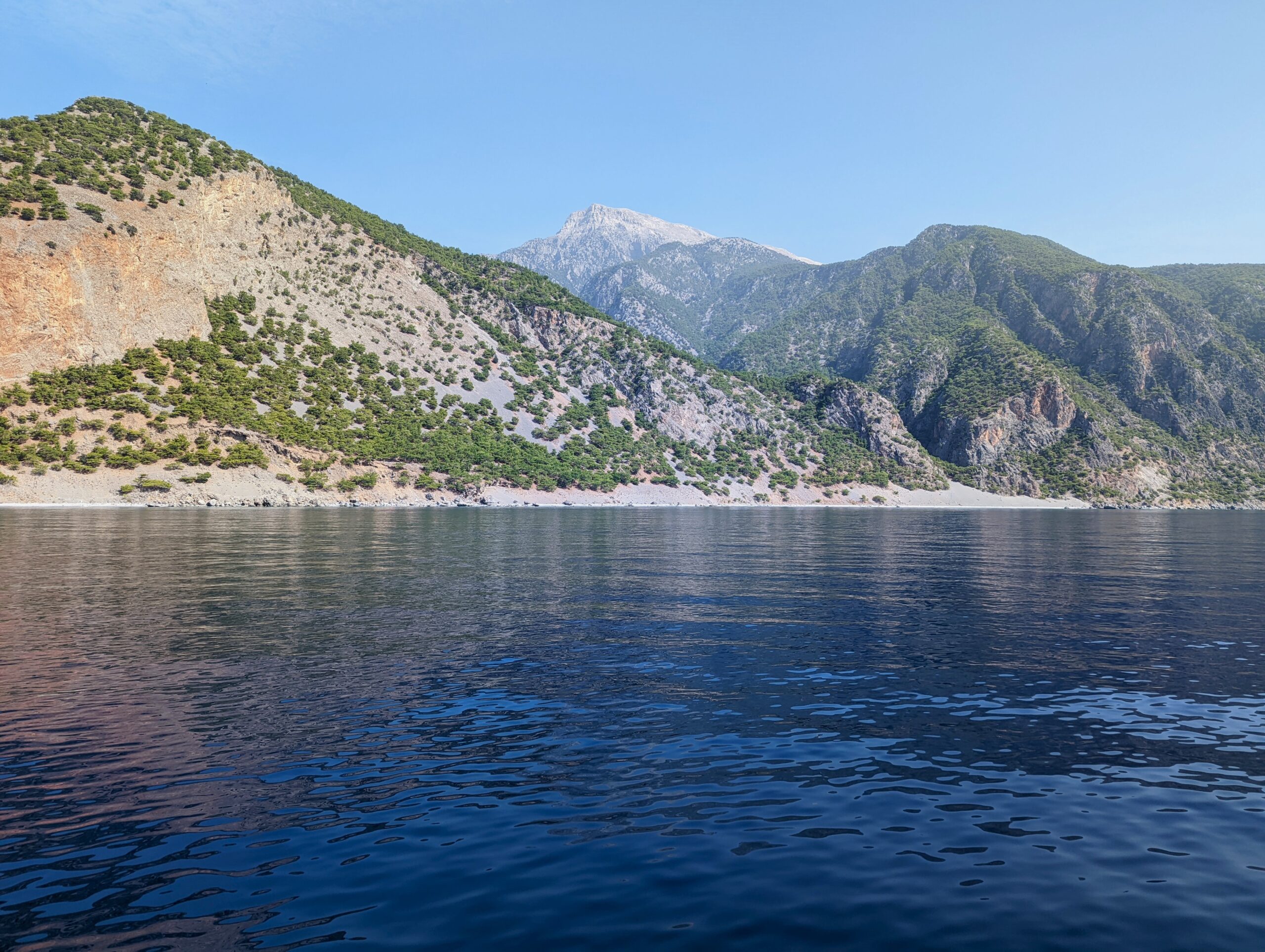 The ferry ride along the coast