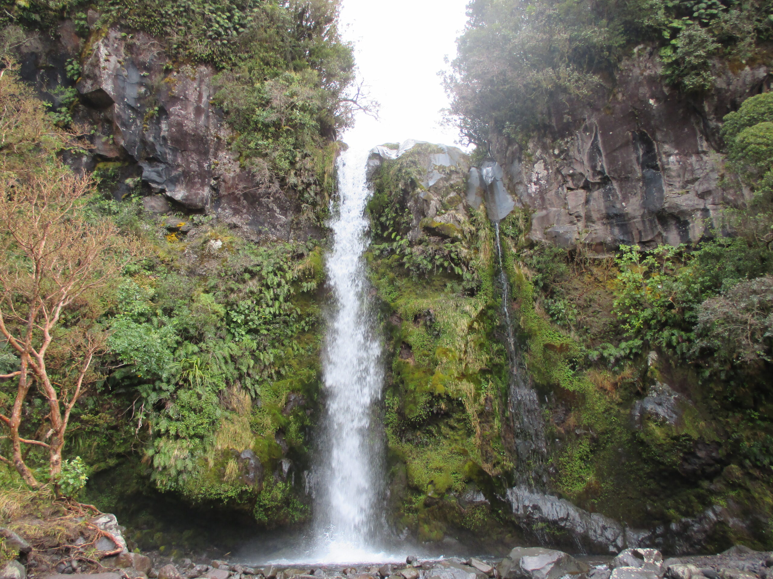 The waterfall up close