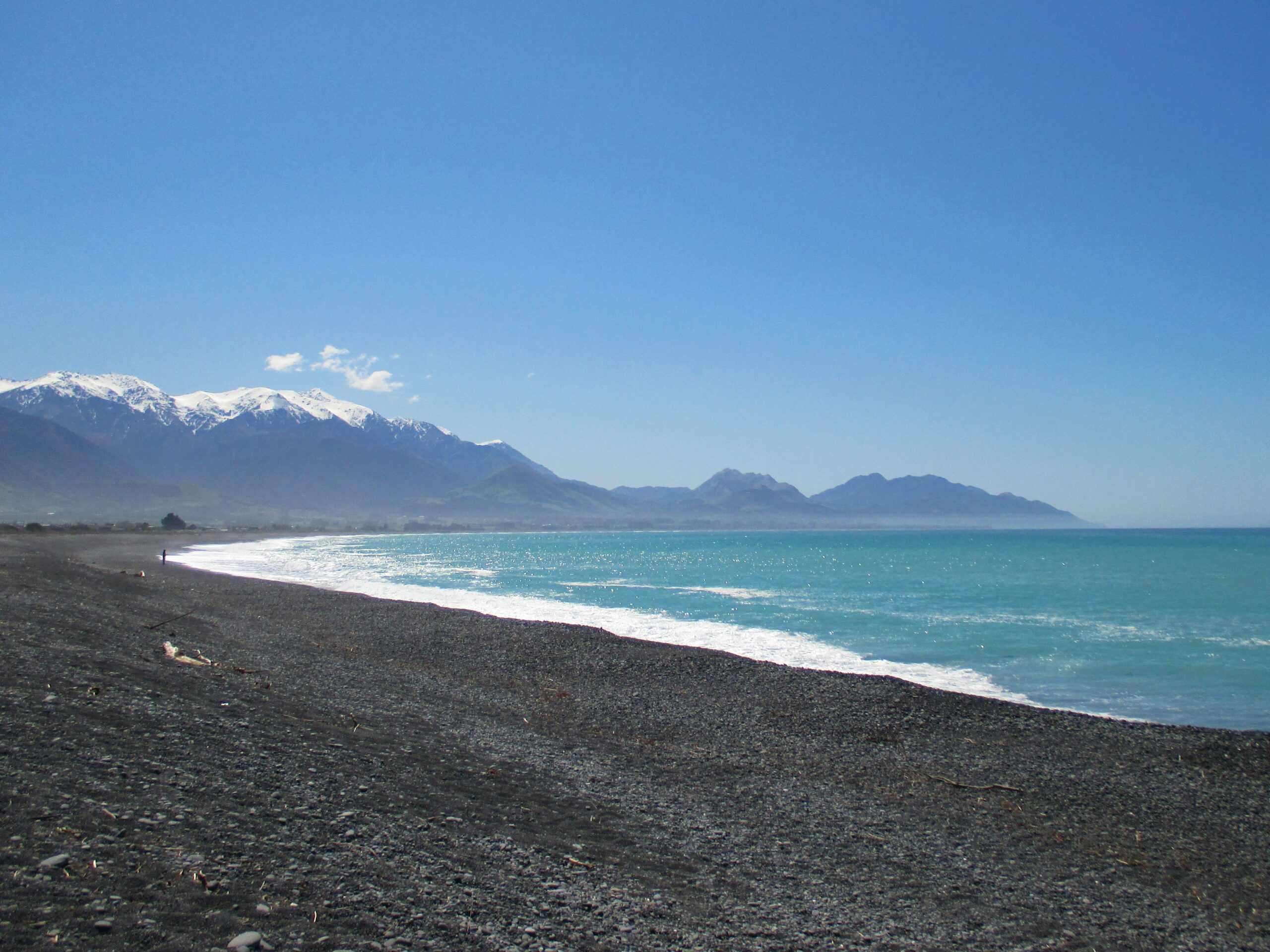 The beach at Kaikoura