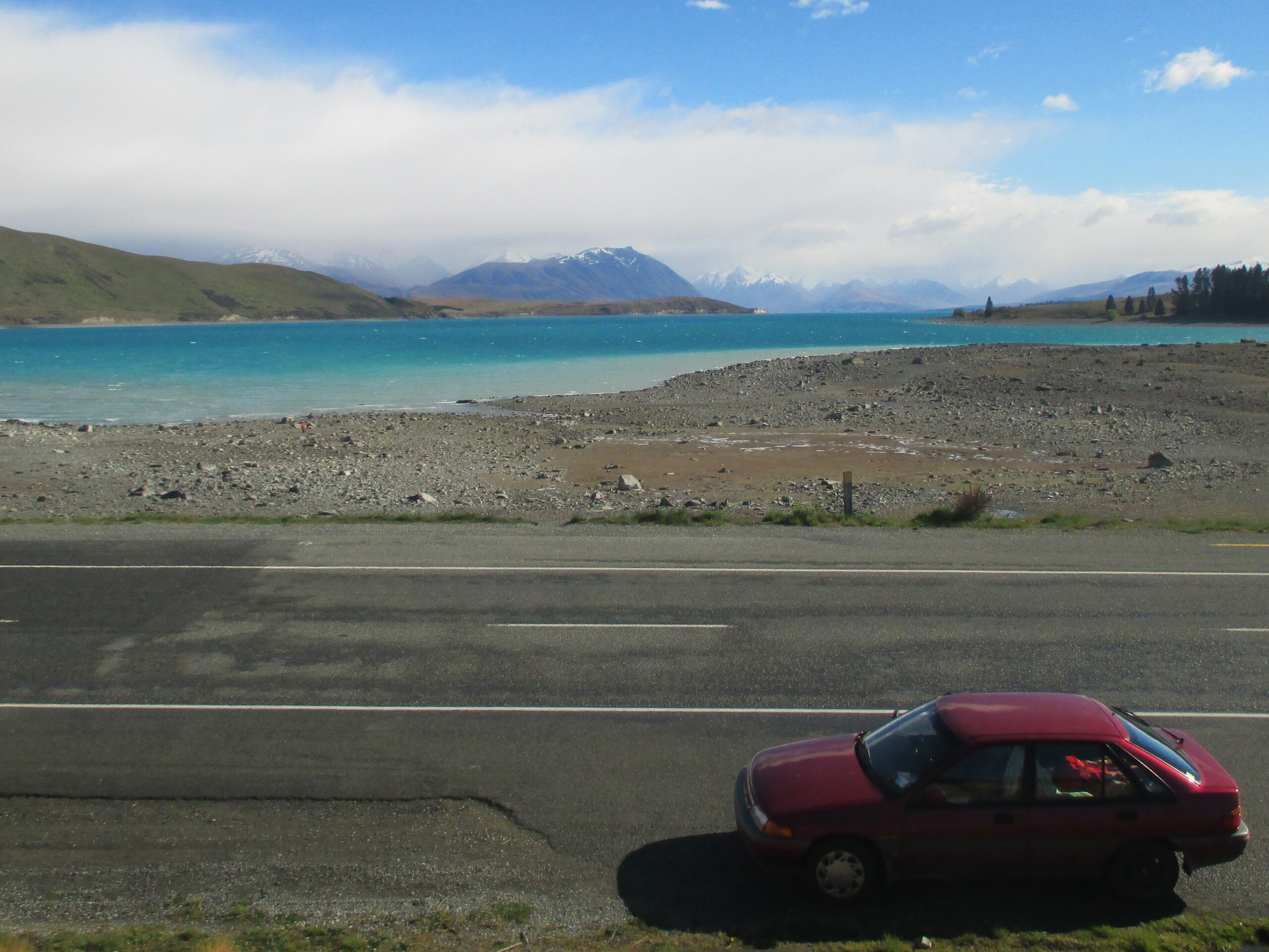 Parked up by Lake Tekapo