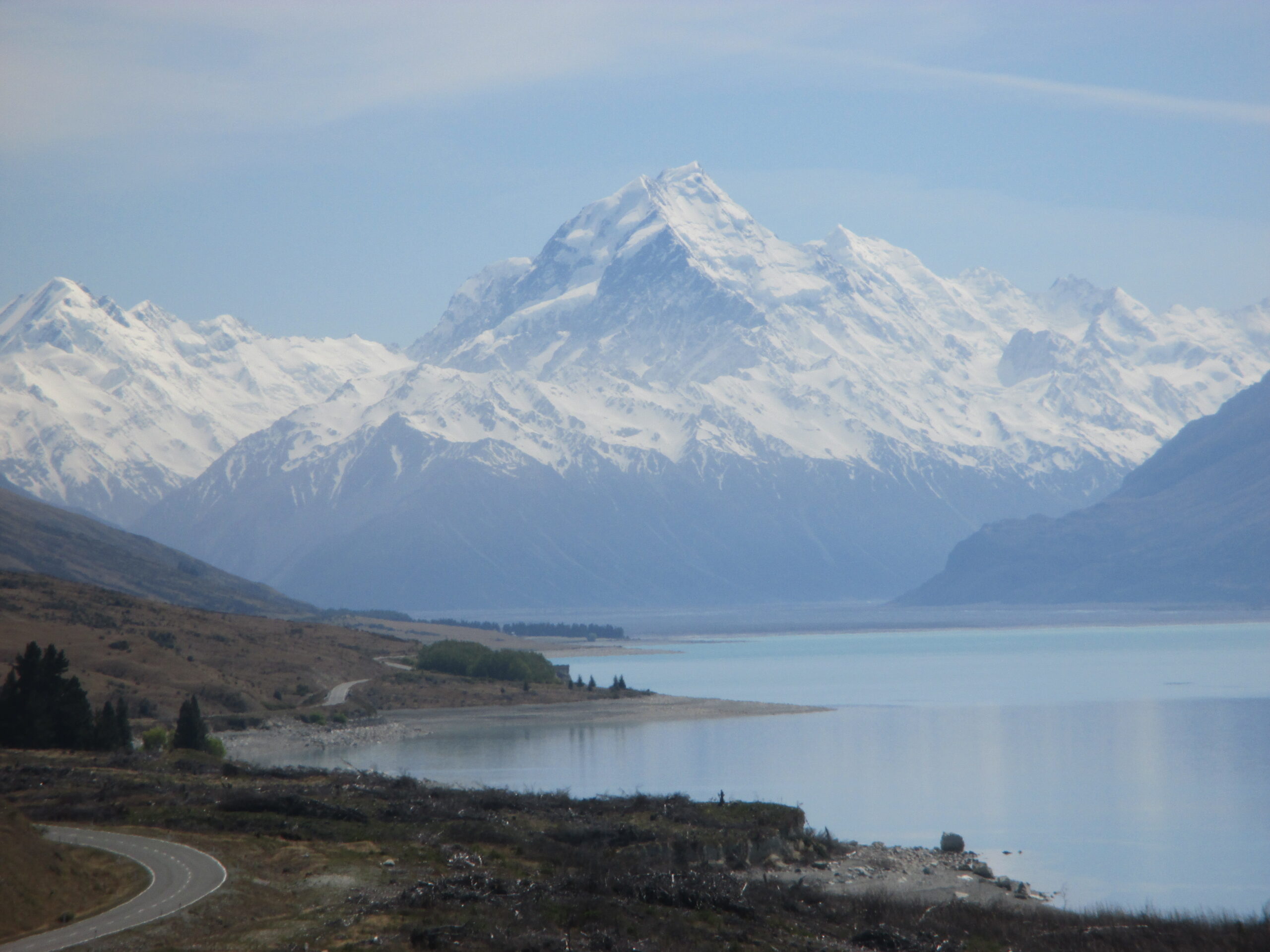 On the road to Mount Cook