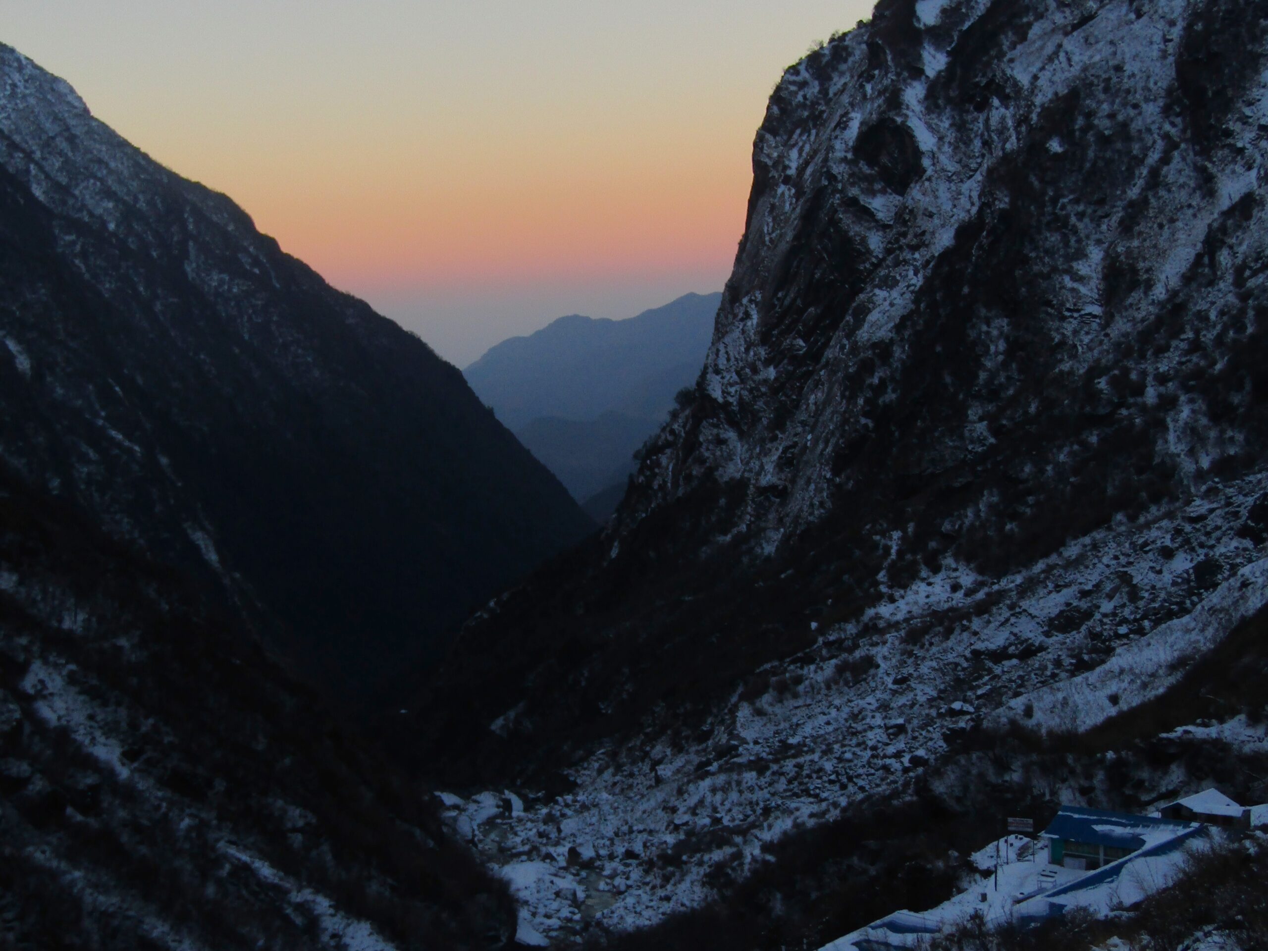 Sunrise in the mountains