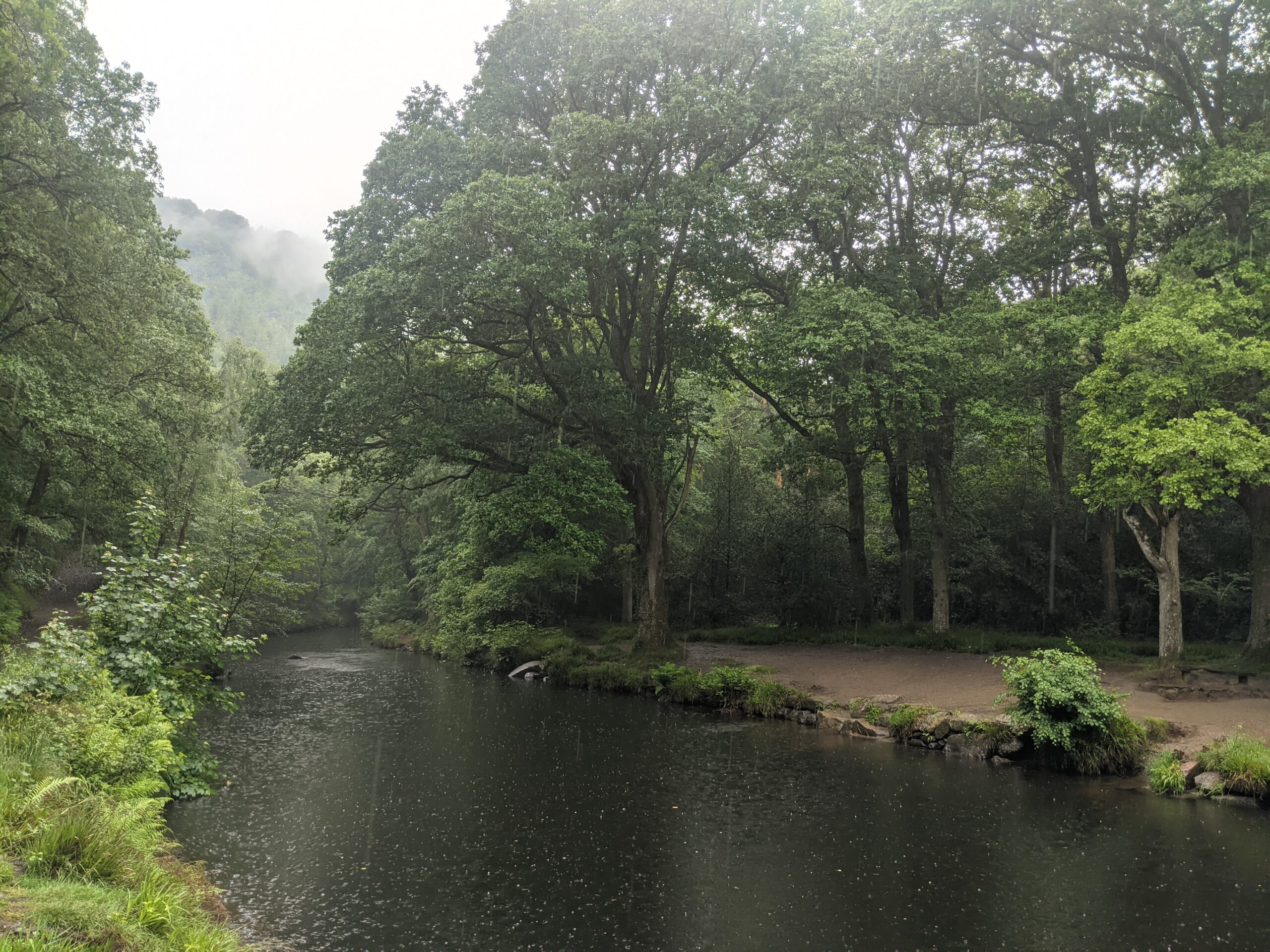 Setting off in heavy rain