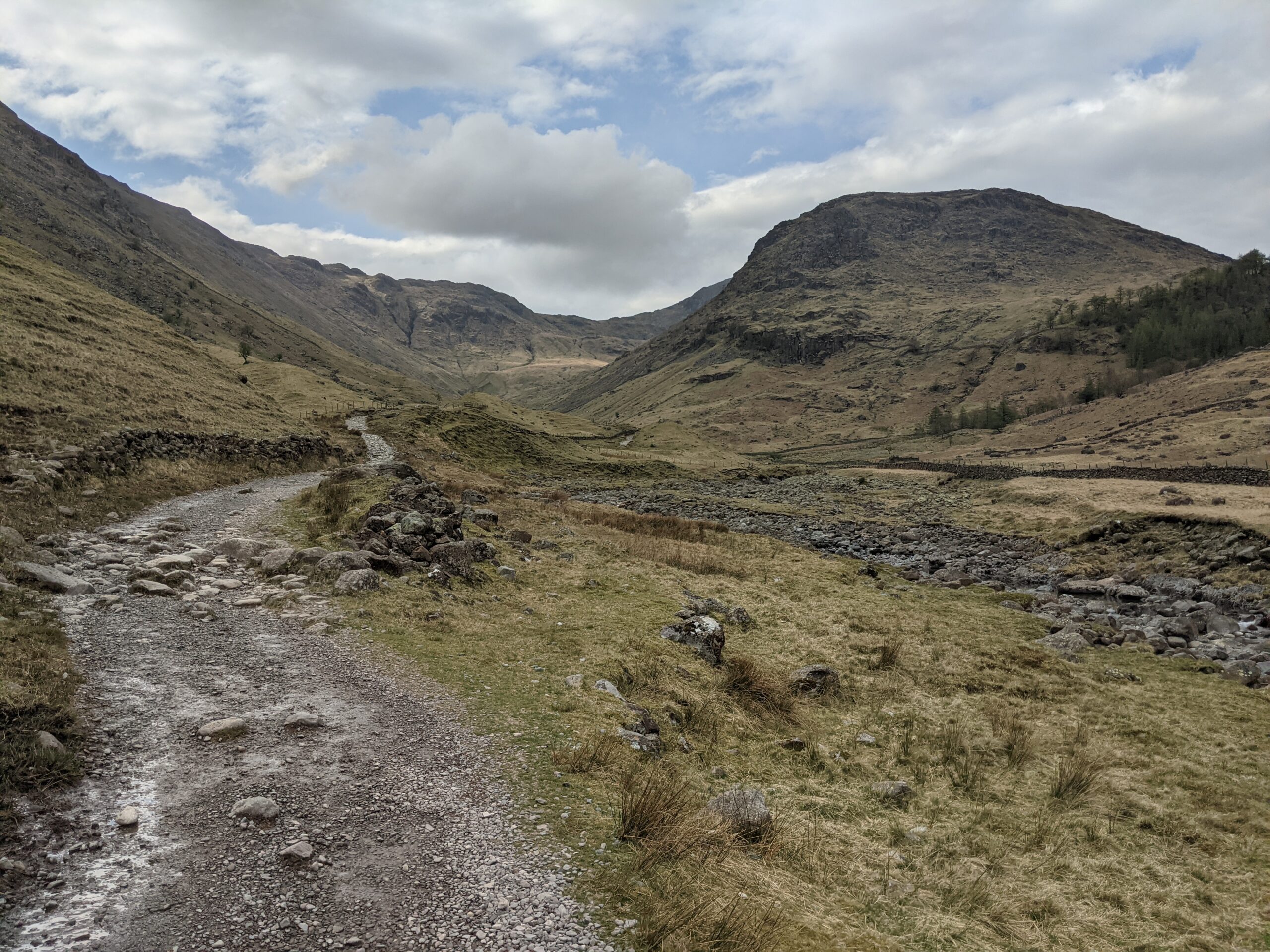 Heading out from Seathwaite