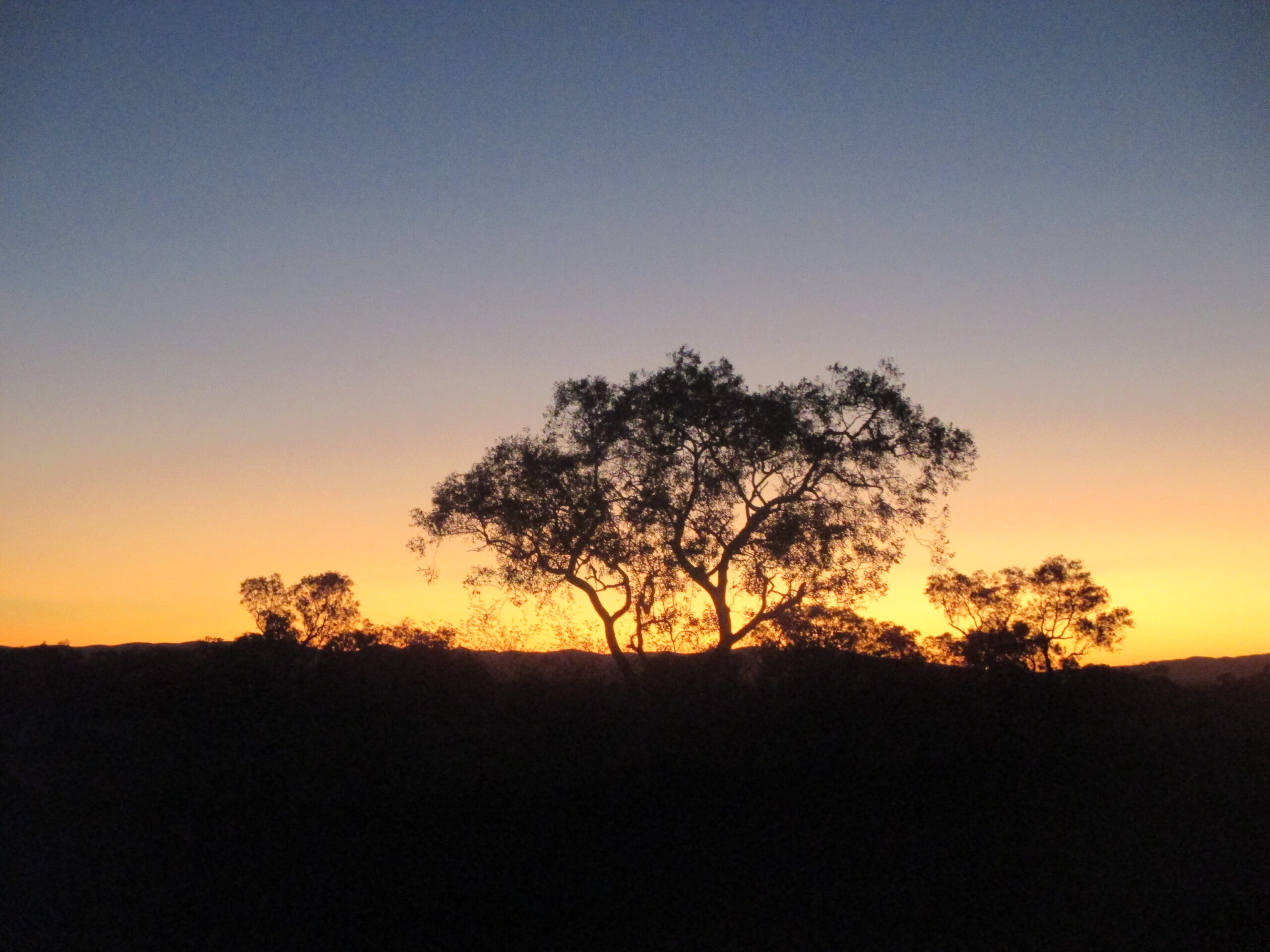 Sunset on arrival into Karijini