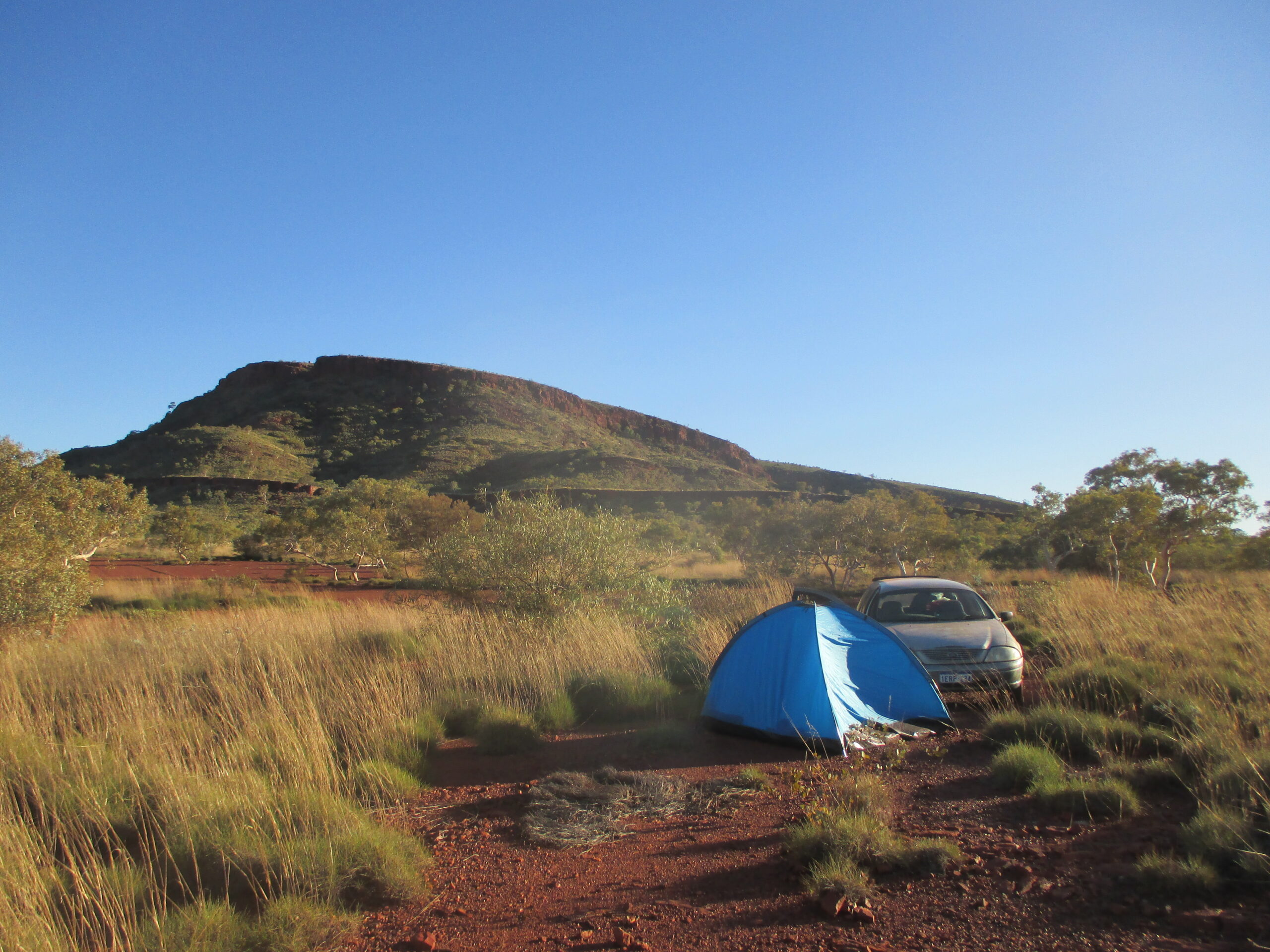 Wild camping in the Outback