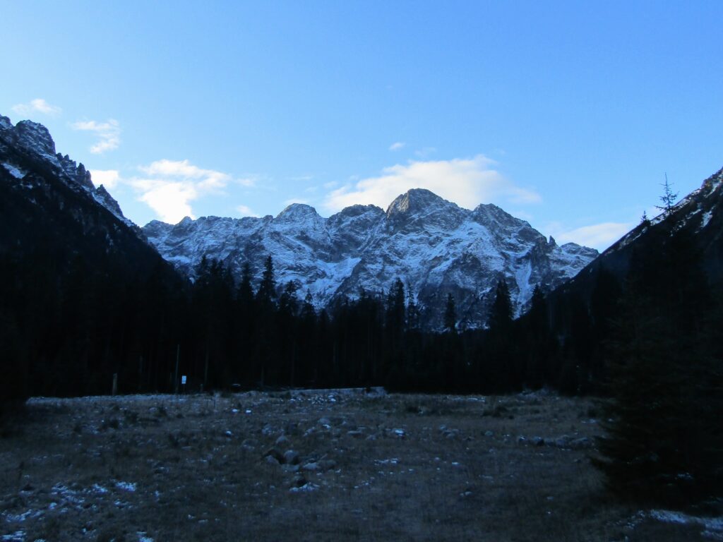 First unobstructed sight of the peaks