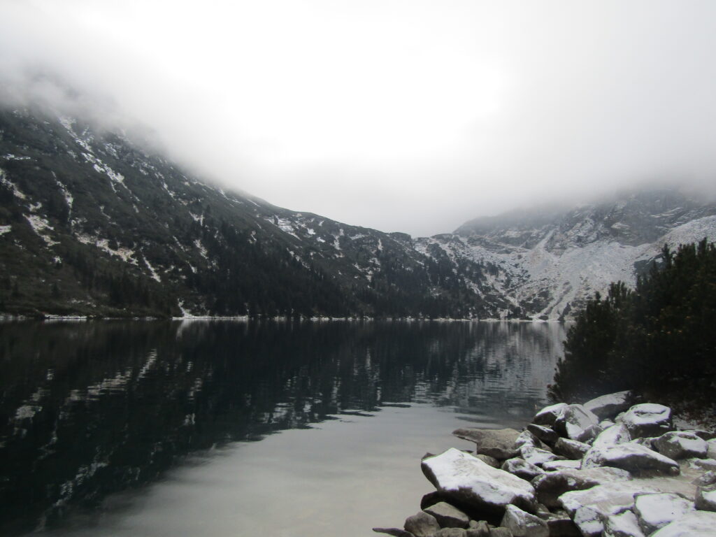 The foggy lake